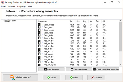 winrar datei reparieren