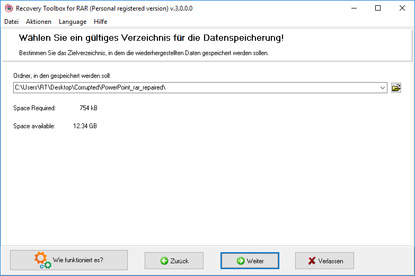 wie repariere ich eine rar datei