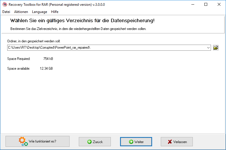 rar reparieren
