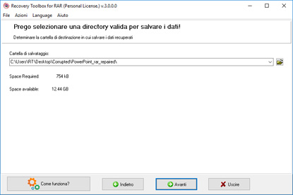 come riparare un file rar