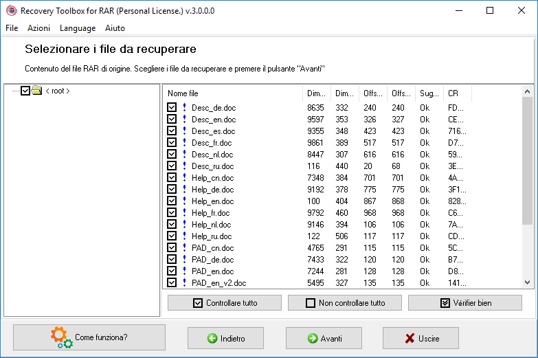 file rar riparazione