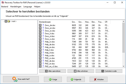 winrar bestand repareren