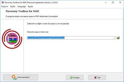 software de reparo de arquivo rar corrompido