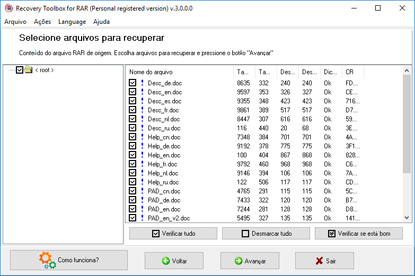 reparar arquivo winrar