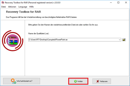 rar datei reparieren